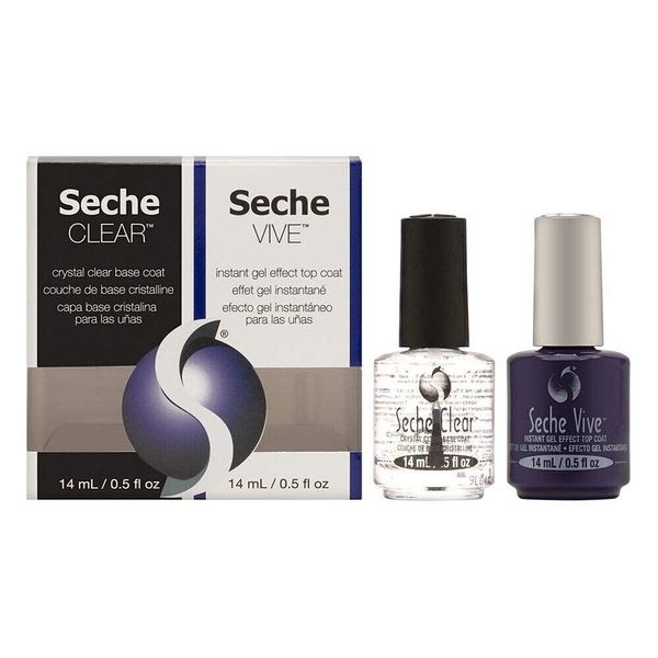 Seche Power Duo Kit (Clear Crystal Base & Vive Gel Effect Top Coat) - 69358