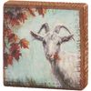 Primitives by Kathy Fall Goat Home Décor Block Sign