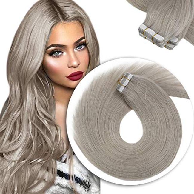 Sunny Micro Beads Hair Extensions Real Human Hair Balayage Brown with  Platinum Blonde Micro Link 18 inch 50g 