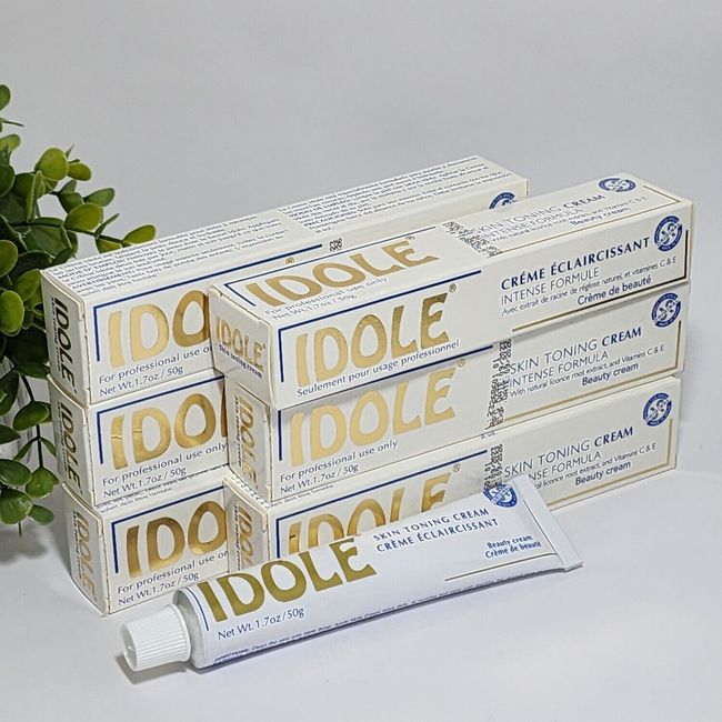 Idole Skin Toning Cream Intense Formula ~ It Helps Even Out Skin 50gr - Lot of 6