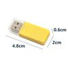 Pipestation USB Micro SD Card Reader (2 Pack) | USB-2.0 Micro-SD Smart Card Reader Adapter for Micro-SDHC, Micro-SDXC and TF Memory Cards for use with PC, Laptop, Mac and Computers (Yellow)