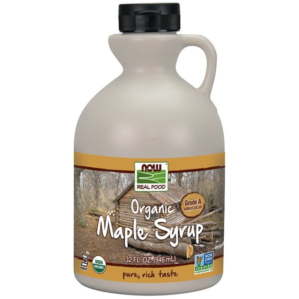 NOW Foods Maple Syrup, Organic Grade A Amber Color, 32 oz