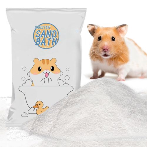 Meow&Woof Bath Sand for Hamster 2.2 lbs Dust Free Desert Sand or Potty Litter Sand for Chinchillas Gerbil Syrian Mice Small Animals Trial Version 2.2 Lbs