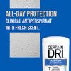 CERTAIN DRI Everyday Strength Clinical, Antiperspirant/Deodorant, Morning Fresh Solid 2.6 oz (Pack of 3)