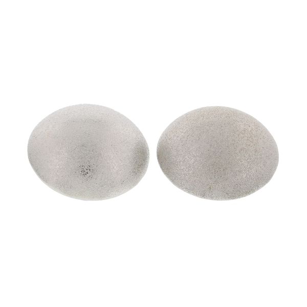 Zac's Alter Ego 3.8cm Diameter Gold & Silver Raised Button Earrings