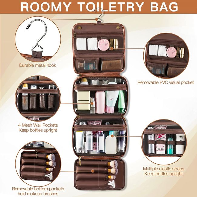 Toiletry Bag For Men/ Makeup Organizer for Women Travel Cosmetics Kit Bag-Water-Resistant  Shaving Bags
