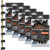 500 pcs Single Black Mounting Coaxial Flex Clips w/ Pre-Inserted Screw