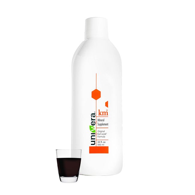 Univera km Mineral Supplement - 32 fl oz (1PK), Original Karl Jurak Formula Rich in Potassium & Vitamins Supports Body's pH Blood Balance, Bitters Liquid (32 oz)
