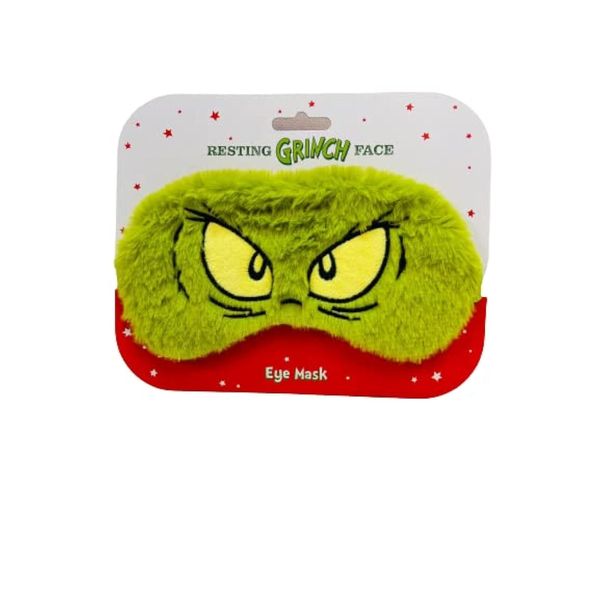 Dr.Seuss Grinch Sleep Eye Mask-with Elastic Strap for Night-Travel-Nap-Xmas Gift Stocking Filler New