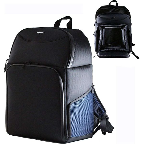 Navitech Rugged Black Protective Travel Backpack - Compatible With Lisowod Mini Portable Projector