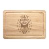 Crazy Giraffe Lady Stars Rectangular Wooden Chopping Board