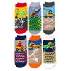 Jefferies Socks Boy's Dinosaur Construction Crew Socks 6 Pack, Multi, Medium