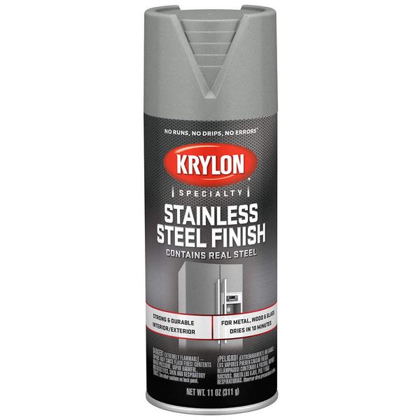 KRYLON K02400777 Spray Paint,Krylon,Silvers,SS Finish 489F06