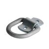 FOUR 1/2" D-Ring, Heavy Duty Silver D Ring Cargo Tie-Down Anchor w/ Bolt-on Clip