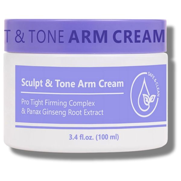 Sculpt & Tone Arm Cream – Skin Tightening Cream Body, Firming & Tightening Cream For Arms, Smooths Wrinkles, Deeply Hydrates, Firms The Look Of Crepey Texture On Arms, Firming Cream For Loose Skin