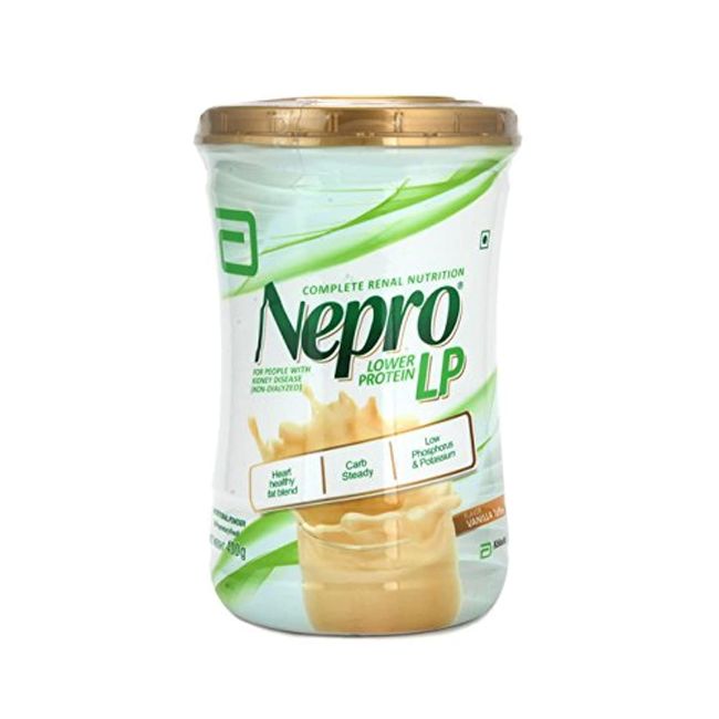 Abbott Nepro LP Powder Vanilla Toffe - Complete Renal Nutrition Carb Steady Lower Protein (400 gms) For People with Kidney Disease (NON-DIALYZED)