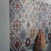 Tile Stickers Set Kitchen Bathroom Splashback Peel and Stick  Stone texture