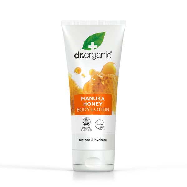 Dr.Organic Manuka Honey Lozione Corpo, 200 ml, (L'imballaggio può variare)