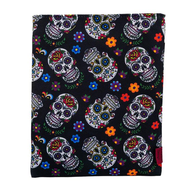 Book Sleeve Sugar Skull Book Cover Medium Book Sleeves Teen Gift (Medium)