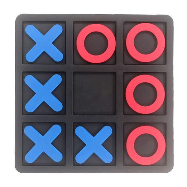 zeyce Tic Tac Toe Board Game,Tic Tac Toe Family Game, Classic Board Game, Classical Family Board Game,Children's Tic Tac Toe Game, Plastic tic tac Toe Game, Board Size 15 X 15 cm