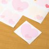 Midori 33230006 Colored Paper with Seal, Large, Heart Pattern