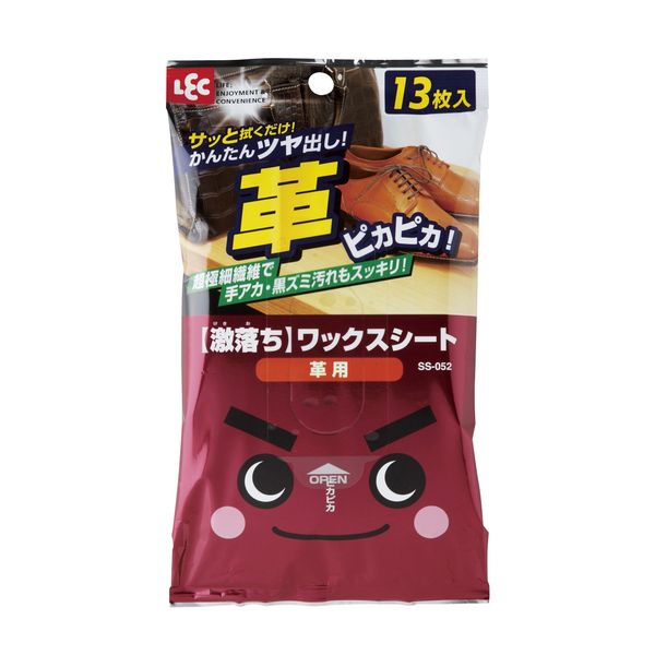 LEC SS-052 Geki Drop Wax Sheet for Leather, 13 Sheets (Microfiber)