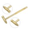 sourcing map 6 in 1 Mini Multifunction Copper Hammer and Screwdriver 10mm Dia Multitool Hammer with Slotted Phillips Screwdriver