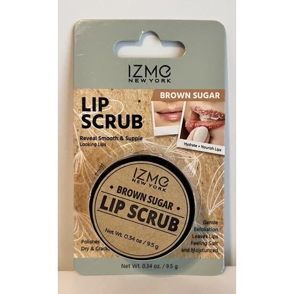 IZME NEW YORK  Lip Scrub BROWN SUGAR   0.25 oz