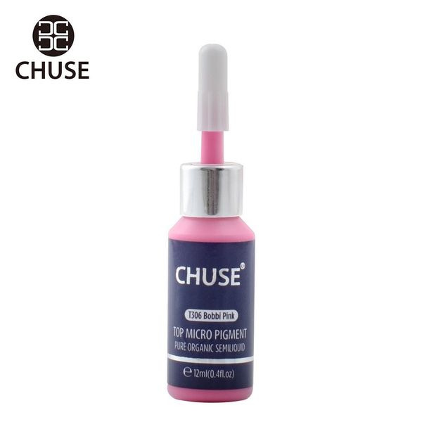 CHUSE T306 Bobbi Rosa Microblading Micro Pigment Permanent Make-up Tattoo Ink kosmetische Farbe bestanden SGS, DermaTest 12 ml (0.4fl.oz)