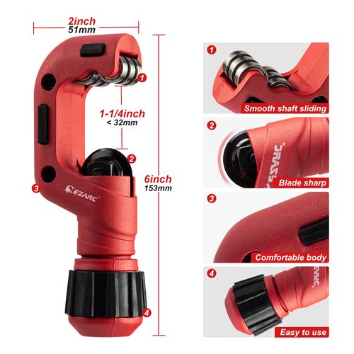 EZARC Pipe Cutter, 4-32mm Copper Cutter, Tube Cutter for Aluminum, PVC Pipe, Thin Stainless Steel Tube