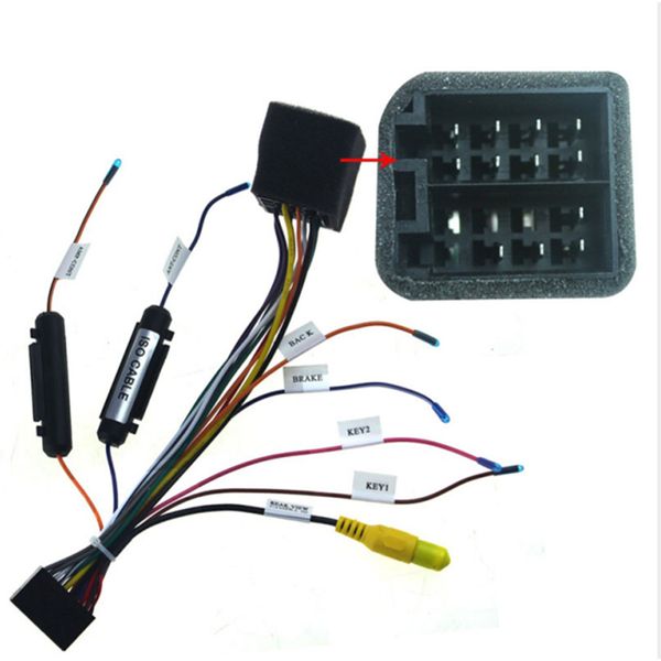 For Android Car Stereo Power Cable ISO Wiring Harness Connector Adapter 20PIN