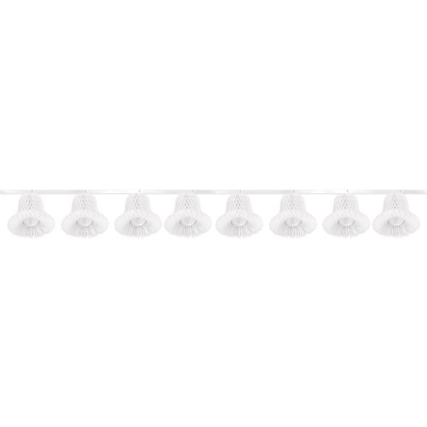 Tissue Bell Streamer (white) Party Accessory  (1 count) (1/Pkg)