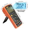 Auto Ranging Digital Multimeter Trms 6000 With Battery Alligator Clips Test Lead