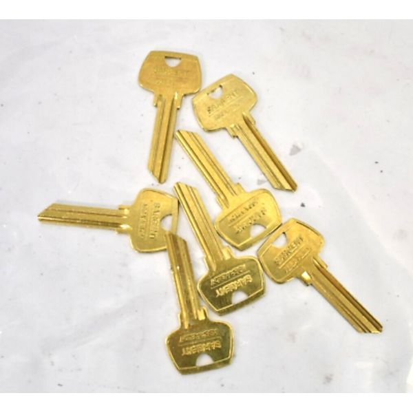 Lot of 7 Sargent Assa Abloy Brass Key Blanks Genuine OEM Set Replacements