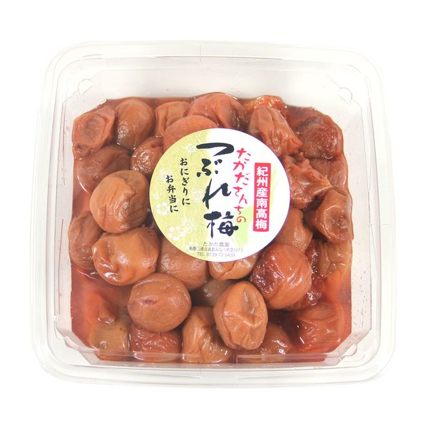 Takada Plantation, Perilla Umeboshi with Translation, Minami-Takashi Plum, Crushed Plum, Pickled Perilla, Umeboshi Made in Wakayama Prefecture, No Chemical Seasoning, Salt Content 10% (Perillo Plum