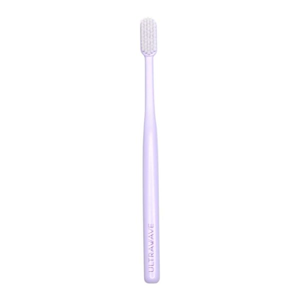 MEDIK ULTRAWAVE Toothbrush with Tongue Brush, Extra Fine Gum Bristle, Thin Head, Purple MDK-UW01PR