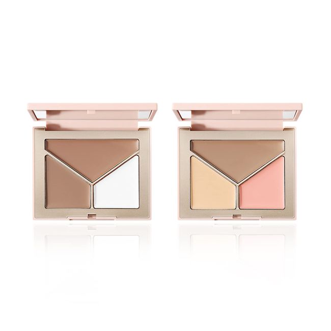 Joyeee Contouring Palette, Creme Contour Set, Make-up Palette zum Abdecken, Highlighten und Konturieren, Misch- und Modulierbare Formel, für ein Makelloses Gesicht