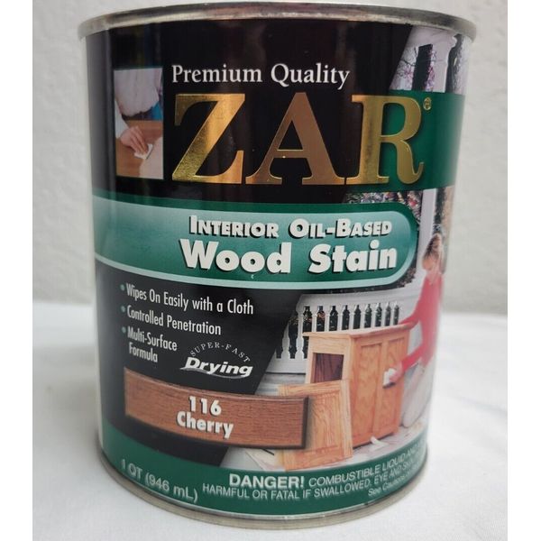 Zar 116 Cherry Oil-Based Interior Wood Stain 1 Quart