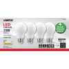 4 Pack LED Solid White Filament Bulbs 120V 11W =75W A19 Medium E26 2700K Warm