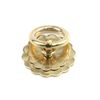 Bitray 6PCS Antique Ring Pulls Gold Tone Small Cabinet Pulls Flower Shape Closet Cupboard Door Handles