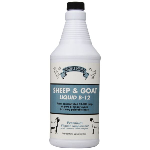 Rooster Booster B-12 Sheep and Goat Liquid, 32-Ounce