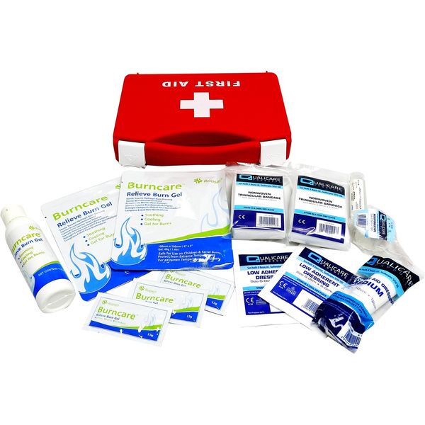 Qualicare MSD Compact Burns Scalds Burncare Emergency Home Travel School First Aid Kit