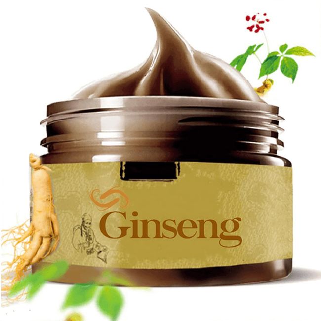 Hana Ginseng Mask,Ginseng Face Mask,2024 New Natural Herbal Peel Off Face Mask,Ginseng Face Mask For Shrink Pores,Blackhead Remover & Brighten Skin