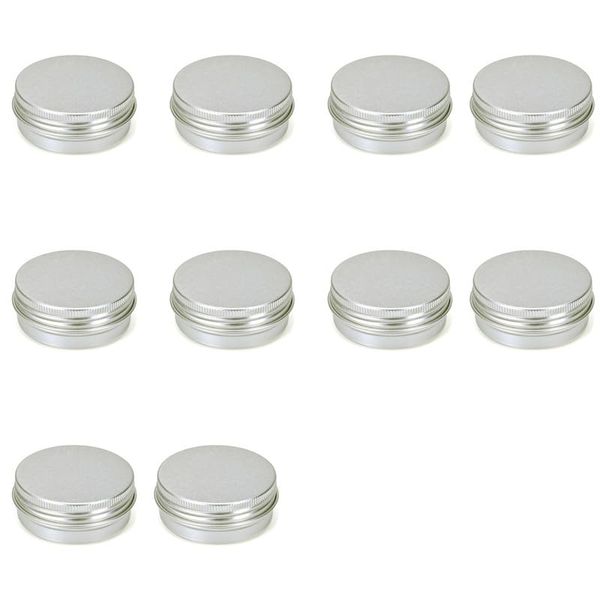 10Pcs Aluminum Tin Jars,30ML Aluminum travel containers,Small Tins with Lids,Lip Balm Containers,Aluminum Small Travel Pots for DIY/Salve/Cream/Candle