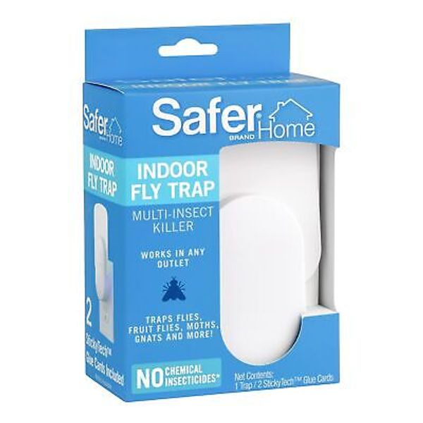 Safer Home SH502 Indoor Plug-In Fly Trap for Flies Fruit Flies Moths Gnats an...