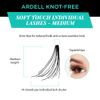 Ardell False Eyelashes Soft Touch Individuals Knot-Free Medium Black 4 Pack