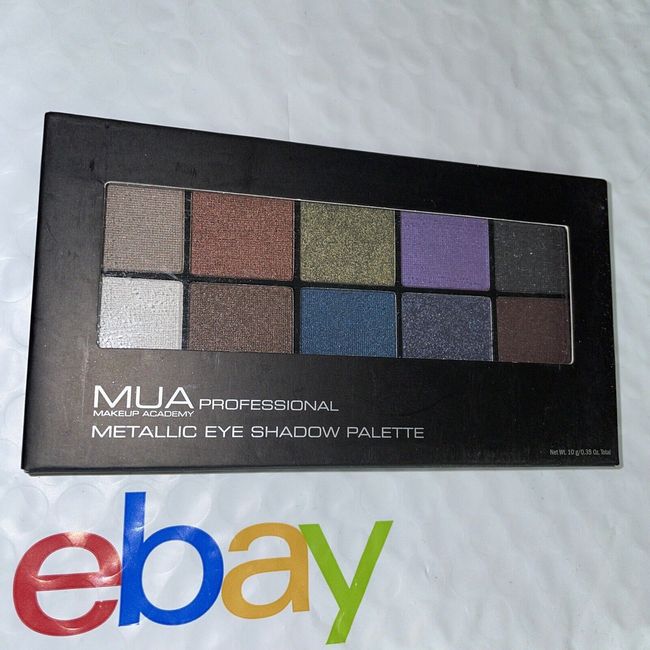 sealed MUA Makeup Academy Professional Metallic Eye Shadow Palette 10 Shades