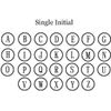 Personalized Visol Renner Black & White Ceramic Cigar Ashtray (Single Initial)