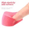 Healifty 8pcs Face Paint Sponges Soft Dual Use Petal Shape Reusable Facial Pads for Makeup & Cleaning