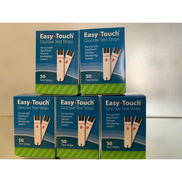 Easy Touch Blood Glucose Test Strips 250 Ct.  EXP  09/2025 .  Free Shipping